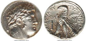 PHOENICIA. Tyre. Ca. 126/5 BC-AD 65/6. AR shekel (29mm, 11h). ANACS XF 40. Dated Civic Year 35 (92/91 BC). Laureate bust of Melqart right, lion skin t...
