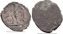 JUDAEA. Yehud Era. Ptolemaic Period (302-260 BC). AR quarter-gerah or quarter-obol (7mm, 0.14 gm). NGC Choice XF 2/5 - 3/5. Struck under Ptolemy II, c...