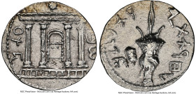 JUDAEA. Bar Kokhba Revolt (AD 132-135). AR sela (27mm, 14.72 gm, 1h). NGC Choice XF 4/5 - 3/5, brushed. Undated issue of Year 3 (AD 134/5). Simon (Pal...
