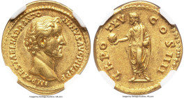 Antoninus Pius, as Augustus (AD 138-161). AV aureus (20mm, 7.32 gm, 6h). NGC Choice XF 5/5 - 3/5, edge scuff. Rome, AD 151-152. ANTONINVS AVG-PIVS P P...