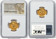 Theodosius II, Eastern Roman Empire (AD 402-450). AV solidus (21mm, 4.46 gm, 6h). NGC Choice MS 5/5 - 5/5. Constantinople, 4th officina, AD 430-440. D...