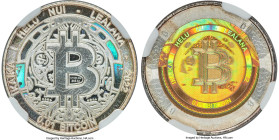 Lealana silver Proof Loaded (Unredeemed) "Bitcoin Cent" 0.01 Bitcoin (BTC) 2022 PR69 Ultra Cameo NGC, Ahonen-Unl. Serial #110. Type UF. Firstbits 1PLp...