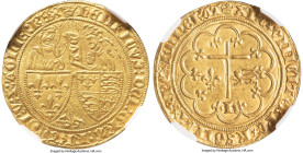 Anglo-Gallic. Henry VI (1422-1461) gold Salut d'Or ND (1422-1453) MS63 NGC, Paris mint, Crown mm, Fr-301, Elias-264, W&F-385B 1/a. 3.44gm. (crown) hЄH...