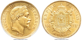 Napoleon III gold 100 Francs 1869-A MS61 PCGS, Paris mint, KM802.1, Gad-1136, Fr-580. Mintage: 29,000. HID09801242017 © 2024 Heritage Auctions | All R...