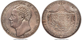 Saxe-Weimar-Eisenach. Karl Friedrich 2 Taler 1840-A MS62 PCGS, Berlin mint, KM200, Dav-844. Our first time handling this date for this coveted 2 Taler...