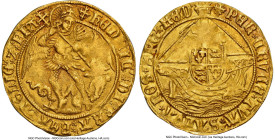 Henry VII (1485-1509) gold Angel ND (1504-1505) MS61 NGC, Tower mint, Cross-crosslet mm, S-2187, N-1698, Fr-151. 5.18gm. The decidedly Mint State surf...
