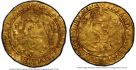 Henry VIII (1509-1547) gold 1/2 Sovereign ND (1544-1547) AU50 PCGS, Southwark mint, S-2296, Schneider-621, Fr-167. S/S mintmark. 6.04gm. Encountered w...