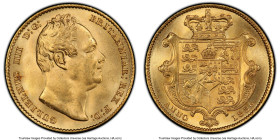 William IV gold Sovereign 1836 MS64 PCGS, KM717, S-3829B, Fr-383. Draped in fresh, cascading luster with scant evidence of bag marking, leaving this t...