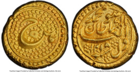 Mysore. Tipu Sultan gold Pagoda AH 1215 Year 5 (1786/1787) MS64 PCGS, Patan mint, cf. KM129, Fr-1352. 3.42gm. Golden flax in color with brilliantly pr...