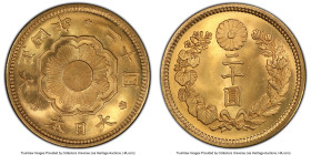 Taisho gold 20 Yen Year 4 (1915) MS66 PCGS, Osaka mint, KM-Y40.2, JNDA 01-6, Fr-53. A date with relatively low certification totals, especially in hig...