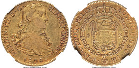 Ferdinand VII gold 8 Escudos 1809 Mo-HJ VF30 NGC, Mexico City mint, KM160, Cal-1782. Pellet between N and VII variety. HID09801242017 © 2024 Heritage ...