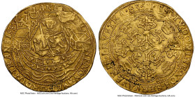 Overyssel. Provincial gold imitative Noble 1583 AU Details (Test Cut) NGC, Fr-263a. 6.60gm. Struck in imitation of the gold Ryal (Rose Noble) coinage ...