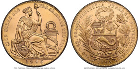 Republic gold 100 Soles 1965 MS65 NGC, Lima mint, KM231, Fr-78. Seated Liberty type. HID09801242017 © 2024 Heritage Auctions | All Rights Reserved www...