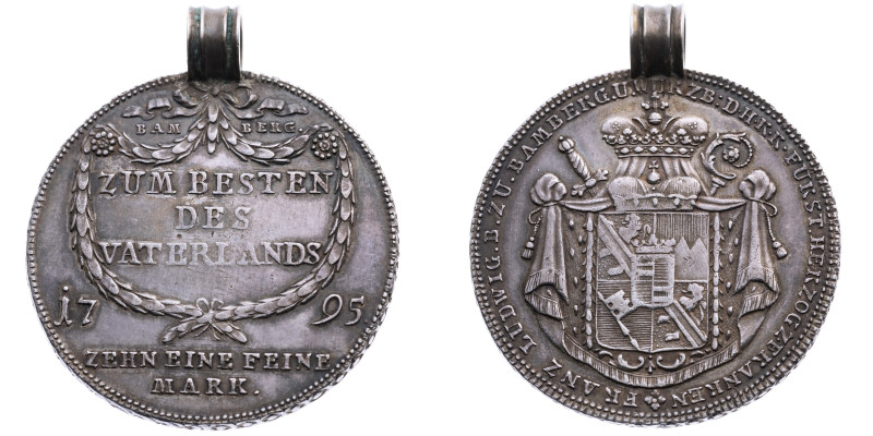 Bamberg 
Bistum. Franz Ludwig von Erthal, 1779-1795
Kontributionstaler
1795
...