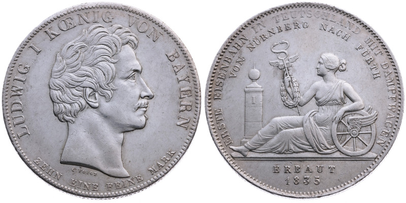 Bayern 
Königreich. Ludwig I., 1825-1848
Geschichtstaler
1835
München

auf...