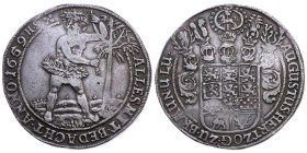 Braunschweig-Wolfenbüttel 
Herzogtum. August der Jüngere, 1635-1666
Taler
1659
Zellerfeld

Vs: Wilder Mann stehend von vorn hält mit beiden Händ...