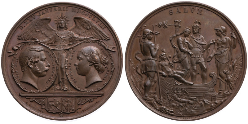 Deutschland 
Kaiserreich. Friedrich III., 1888
Bronze-Medaille
1858

auf di...