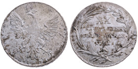 Frankfurt am Main 
Stadt
1/2 Konventionstaler
1791

Vs: Adler
Rs: Vier Zeilen Wert in Palm- und Lorbeerkranz

Material: Silber 

Größe: 34.9...
