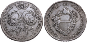 Lübeck 
Stadt
Taler
1752

(zu 48 Schilling)
Vs: Gekrönter Doppeladler mit Wert auf der Brust, Umschrift
Rs: Kartusche mit Wappen, Umschrift
Ra...