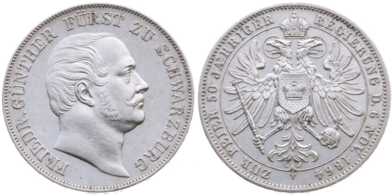Schwarzburg-Rudolstadt 
Fürstentum. Friedrich Günther, 1807-1867
Vereinstaler...