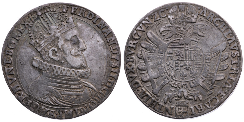 Habsburg 
Ferdinand II., 1619-1637
Taler
1621
Klagenfurt

Vs: Gekröntes dr...