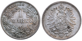 Deutschland Kaiserreich 1871-1918 
1 Mark
1886
D München

Vs: Wert in Eichenkranz, oben Schrift, unten Jahr
Rs: Bekrönter Adler mit Wappenschild...