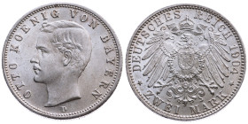 Bayern 
Königreich. Otto, 1886-1913
2 Mark
1904
München Mzz. D

Vs: Kopf des Königs Otto nach links, unten Münzstättenbuchstabe, Umschrift "OTTO...