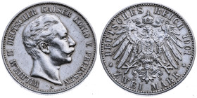 Preussen 
Königreich. Wilhelm II., 1888-1918
2 Mark
1901
A Berlin

Vs: Kopf des Kaisers Wilhelm II. nach rechts, unten Münzstättenbuchstabe, Ums...