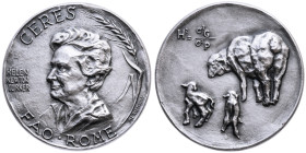 Landwirtschaft und Gartenbau 
Silber-Medaille
o. J. (1980)

auf Helen Newton Turner als "Ceres", Patronin der FAO (Rom)
Vs: Brustbild der Wissens...