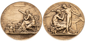 Luft- und Raumfahrt 
Luftschifffahrt
Vergoldete Bronze-Medaille
1885

auf die Versuche mit dem ersten lenkbaren französischen Luftschiff 'La Fran...