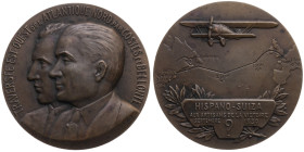 Luft- und Raumfahrt 
Luftfahrt
Bronze-Medaille
1930

auf den Nonstop-Transatlantikflug von Paris nach New York
Vs: Brustbilder der Piloten Mauri...