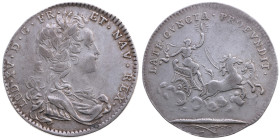 Frankreich 
Königreich. Louis XV., 1715-1774
Silber-Jeton
o. J.

Vs: Drapiertes Brustbild im Harnisch n. r. mit Lorbeerkranz, Umschrift
Rs: Apol...