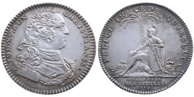 Frankreich 
Königreich. Louis XV., 1715-1774
Silber-Jeton
1739

des Kriegsminsteriums
Vs: Drapiertes Brustbild im Harnisch n. r., Umschrift
Rs:...