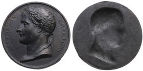 Frankreich 
I. Kaiserreich. Napoleon I., 1804-1814, 1815
Einseitiges Eisenguss-Medaillon
o. J. (nach 1804)

Vs: Kopf Napoleons n. l. mit Lorbeerk...