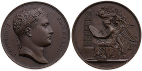 Frankreich 
I. Kaiserreich. Napoleon I., 1804-1814, 1815
Bronze-Medaille
1807

auf die Eroberung Schlesiens 1807
Vs: Brustbild n. r. mit Lorbeer...