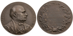 Frankreich 
III. Republik, 1870-1940
Bronze-Medaille
1879

auf die Wahl von Jules Grevy (1807-1891) zum Staatspräsidenten
Vs: Brustbild n. r., U...