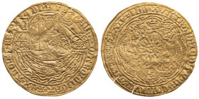 Großbritannien 
England
Königreich. Edward IV., 1461-1483
Ryal
o. J. (1464/5-1470)
London

(oder Rosennobel)
Vs: König mit Schwert und Schild ...