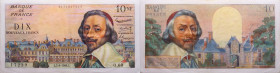 Frankreich 
10 Neue Francs
1960-04-07
1960

Vs: Cardinal Richelieu vor Palais Royal
Rs: Stadttor

Literatur: WPM WPM_142
Erhaltung: Vorzüglic...