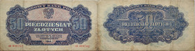 Polen 
50 Zlotych
1944

Vs: Nominal, Polnischer Wappen-Adler
Rs: Nominal

Literatur: WPM WPM115
Erhaltung: Schön - sehr schön