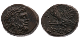 Pontos 
Pharnakeia
AE 21.0
95-70 v.Chr.

(geprägt unter Mithradates VI.)
Vs: Kopf des Zeus mit Lorbeerkranz n. r.
Rs: Adler auf Blitzbündel, l....