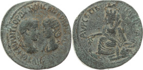 Mesopotamien 
Unter römischer Herrschaft
Gordianus (III.) Pius, 238-244
AE 33.0

Singara

Vs: Drapierte Brustbilder von Gordianus und Tranquill...