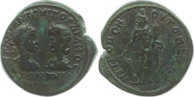 Moesia Inferior 
Unter römischer Herrschaft
Gordianus (III.) Pius, 238-244
Pentassarion

Tomis.

Vs: Drapierte Brustbilder des Kaisers und sein...