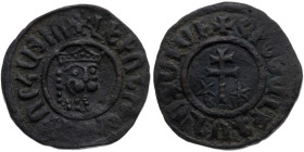 Zeit der Kreuzzüge 
Armenien
Königreich. Levon I., 1199-1219
Ku-Kardez
o. J.

Vs: Bekröntes Löwengesicht
Rs: Lothringisches Kreuz zwischen zwei...