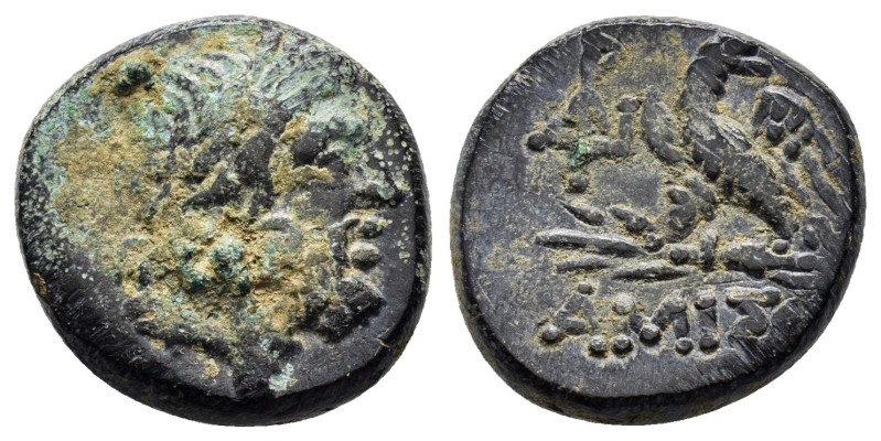 PONTOS.Amisos.(100-85 BC).Ae.

Obv : Laureate head of Zeus right.

Rev : AMI...