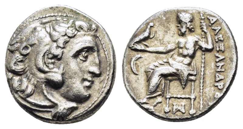 KINGS of MACEDON. Alexander III The Great.(336-323 BC).Drachm.
Obv : Head of He...