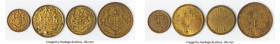 Hudson's Bay Company 4-Piece Lot of Uncertified Assorted brass "NB" Tokens ND (c. 1857) XF-AU, 1) 1/8 "NB" Made-Beaver Token AU. Br-929 2) 1/2 "NB" Ma...