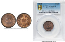 Nova Scotia. Victoria 1/2 Cent 1864 MS64 Brown PCGS, London mint, KM7. HID09801242017 © 2024 Heritage Auctions | All Rights Reserved www.HA.com/TexasA...