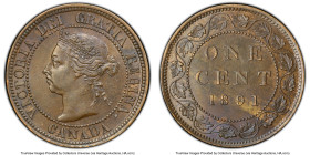 Victoria Cent 1891 MS62 Brown PCGS, London mint, KM7. Small date, Small leaves variety. HID09801242017 © 2024 Heritage Auctions | All Rights Reserved ...