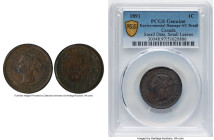 Victoria Cent 1891 AU Details (Environmental Damage) PCGS, London mint, KM7. Small Date, Small Leaves. HID09801242017 © 2024 Heritage Auctions | All R...