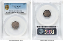 Victoria 5 Cents 1881-H MS62 PCGS, Heaton mint, KM2. HID09801242017 © 2024 Heritage Auctions | All Rights Reserved www.HA.com/TexasAuctioneerLicenseNo...